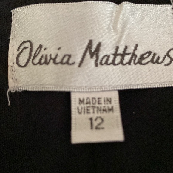 SEXY SEQUINED BLACK DRESS by Olivia Matthews  size 12 NWOT - Picture 9 of 12